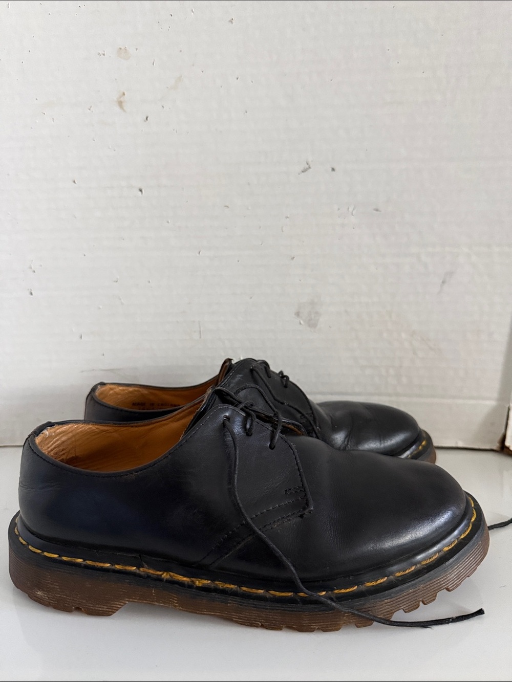 Dr. Martens Vintage 1461/59 Black Leather 3-Derby Shoes ( sz Men’s 5 or Wm’s 7)